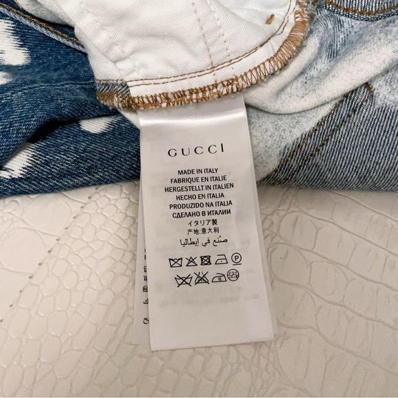 NWT Gucci Hand Bleached Punk Denim Jeans size 28 - Picture 14 of 15